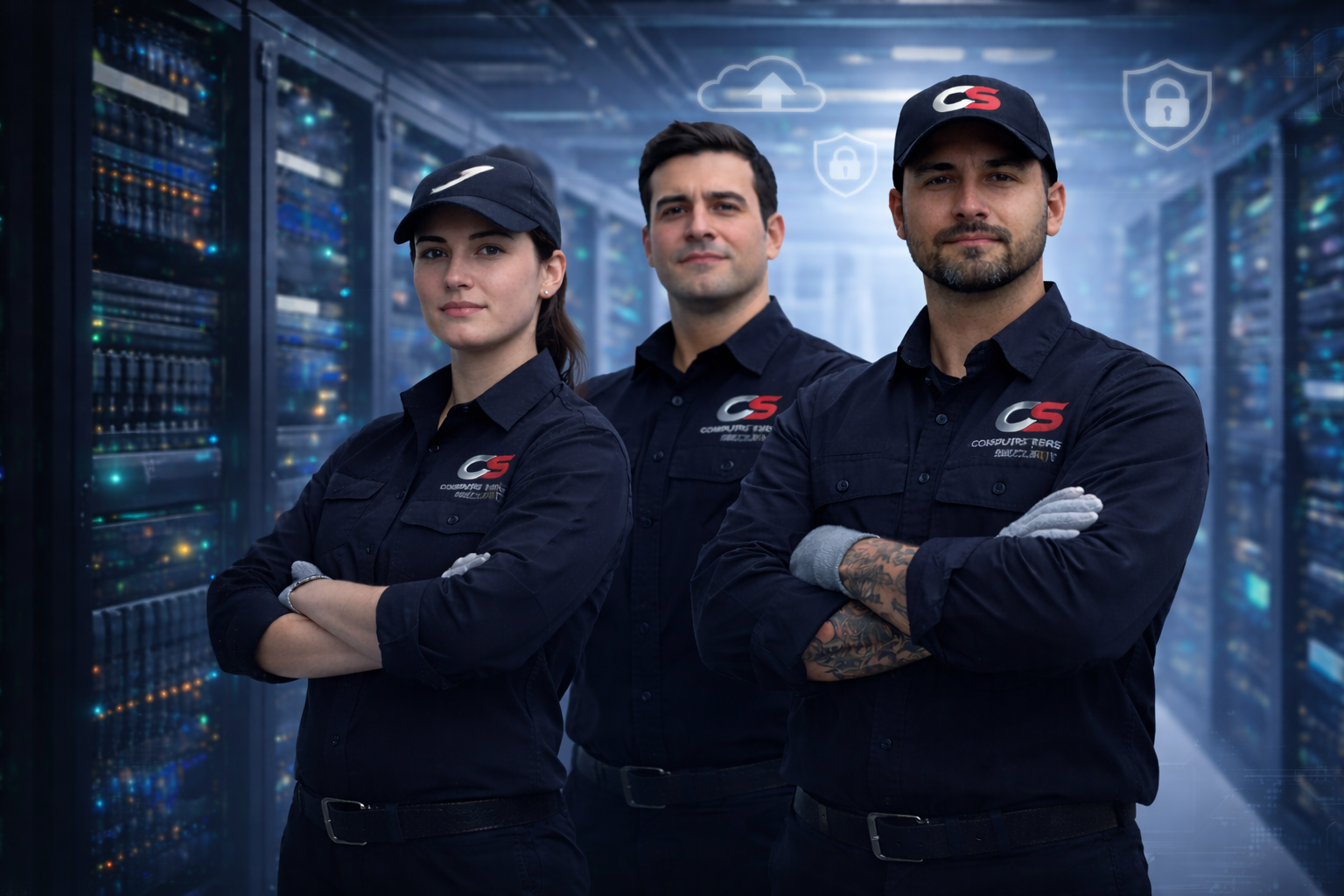 Equipo profesional en entorno de trabajo
